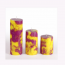 Two Tone Pillar Candles (Purple and Yellow)