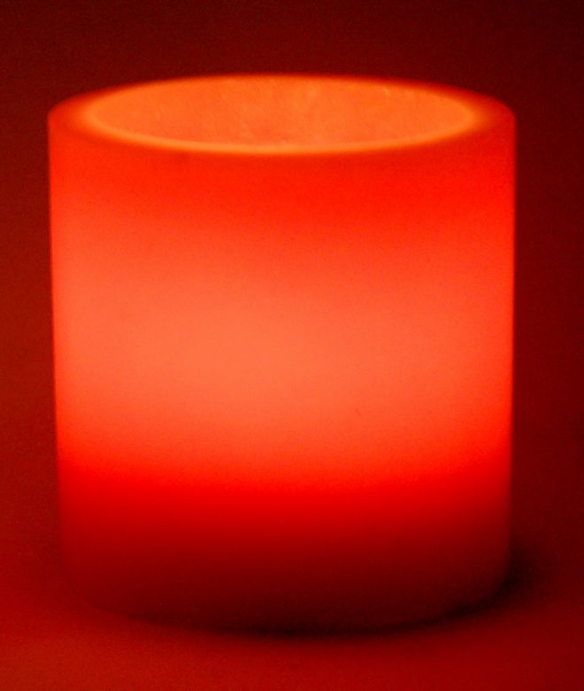 Hollow round candles (Red)